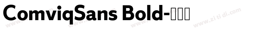 ComviqSans Bold字体转换 ComviqSans Bold字体转换
